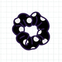 Schwarz-weiss scrunchies