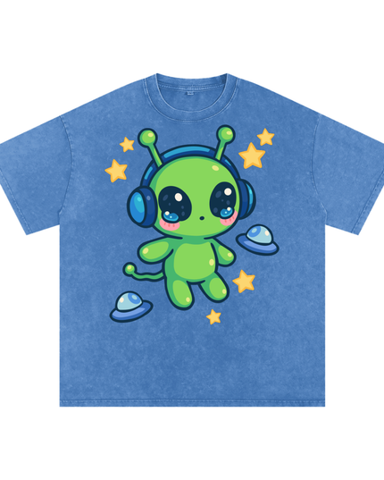 Alien Snow Washed Oversized Cotton