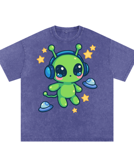 Alien Snow Washed Oversized Cotton