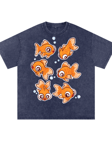 Goldfish Snow Washed Oversized Cotton