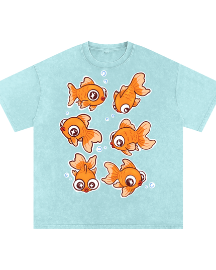 Goldfish Snow Washed Oversized Cotton