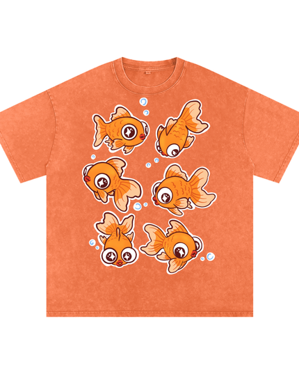 Goldfish Snow Washed Oversized Cotton