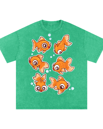 Goldfish Snow Washed Oversized Cotton
