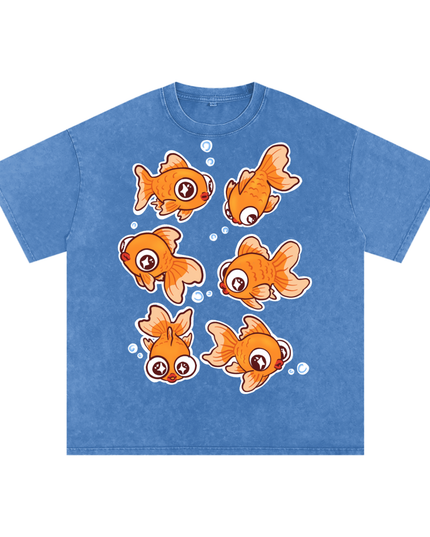 Goldfish Snow Washed Oversized Cotton