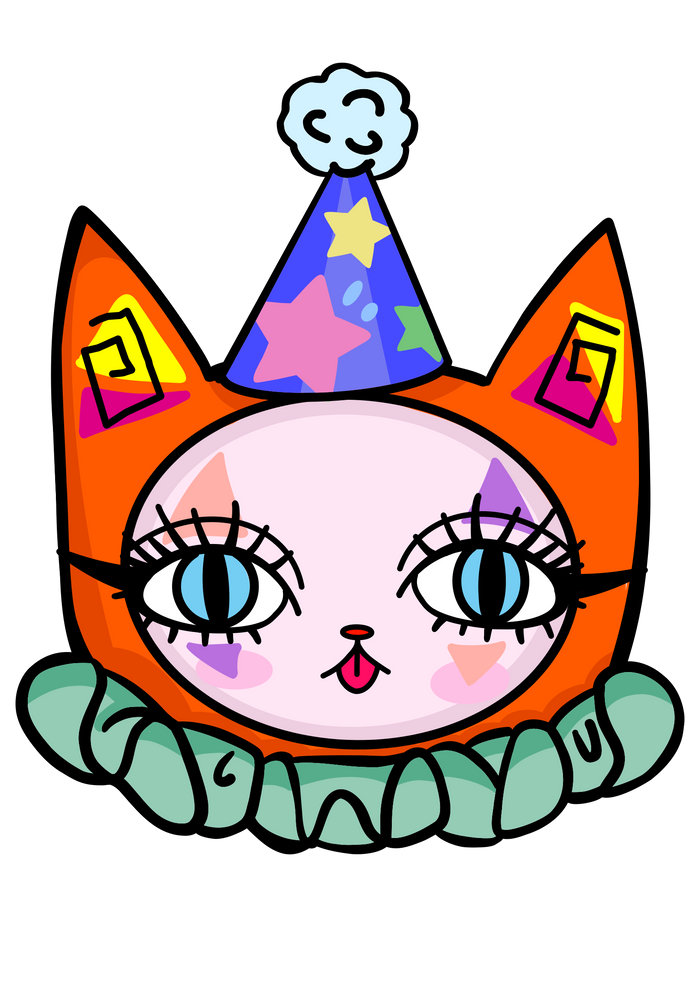 Clown cat