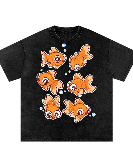Goldfish Snow Washed Oversized Cotton