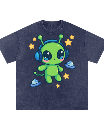 Alien Snow Washed Oversized Cotton