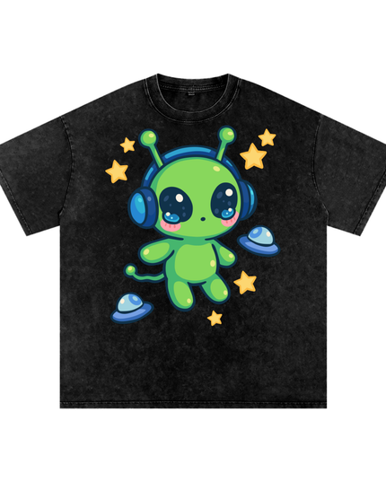 Alien Snow Washed Oversized Cotton
