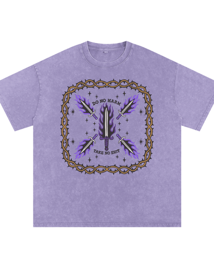 Harm Snow Washed Oversized Cotton
