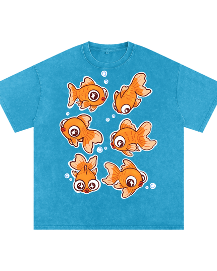 Goldfish Snow Washed Oversized Cotton